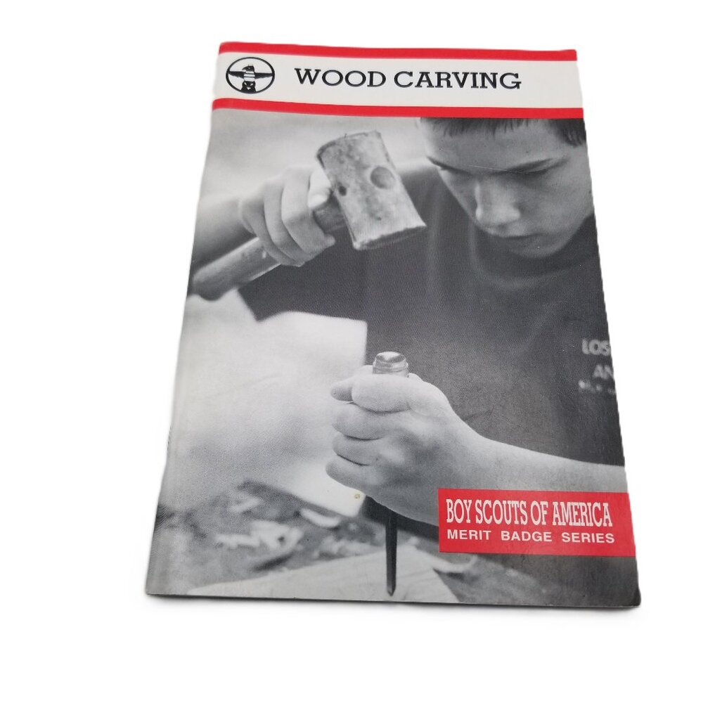 Boy Scouts America Wood Carving Merit Badge Pamphlet Book Craft Scouting